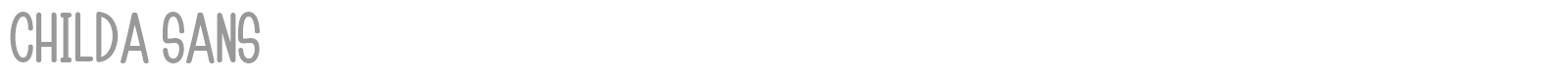 Childa font preview